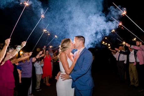 Ashley & Will sparklers